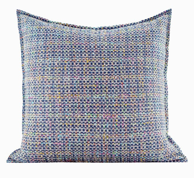 Abstract Blue Modern Sofa Pillows, Large Decorative Throw Pillows, Con