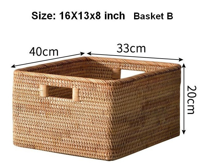 Rustic Basket, Vietnam Handmade Storage Basket, Woven Basket with Cover –  artworkcanvas