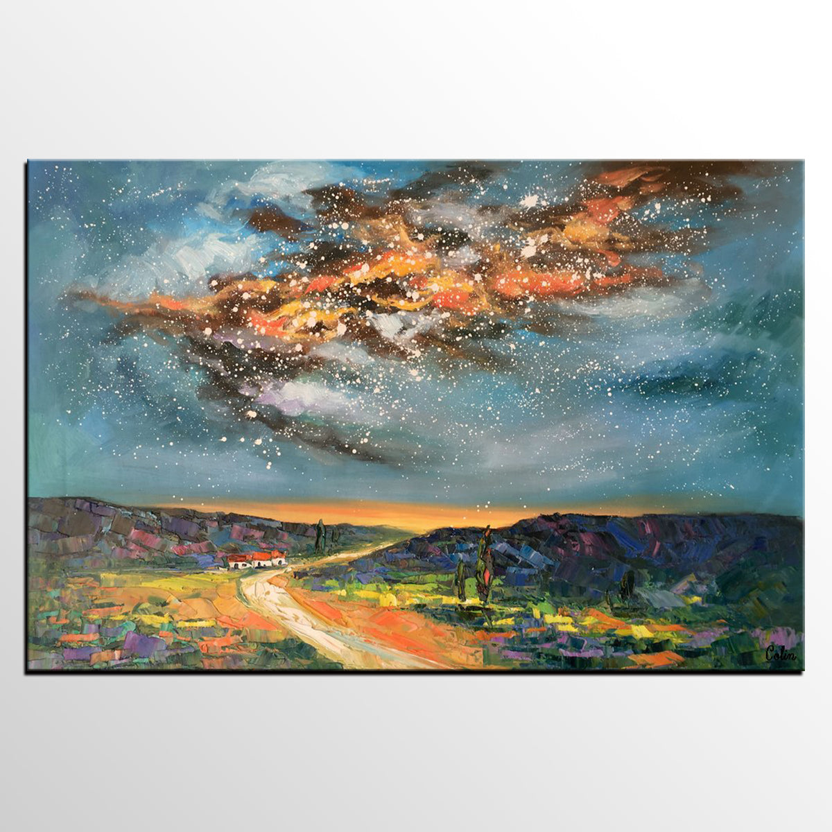 Original landscape high quality oil painting on canva