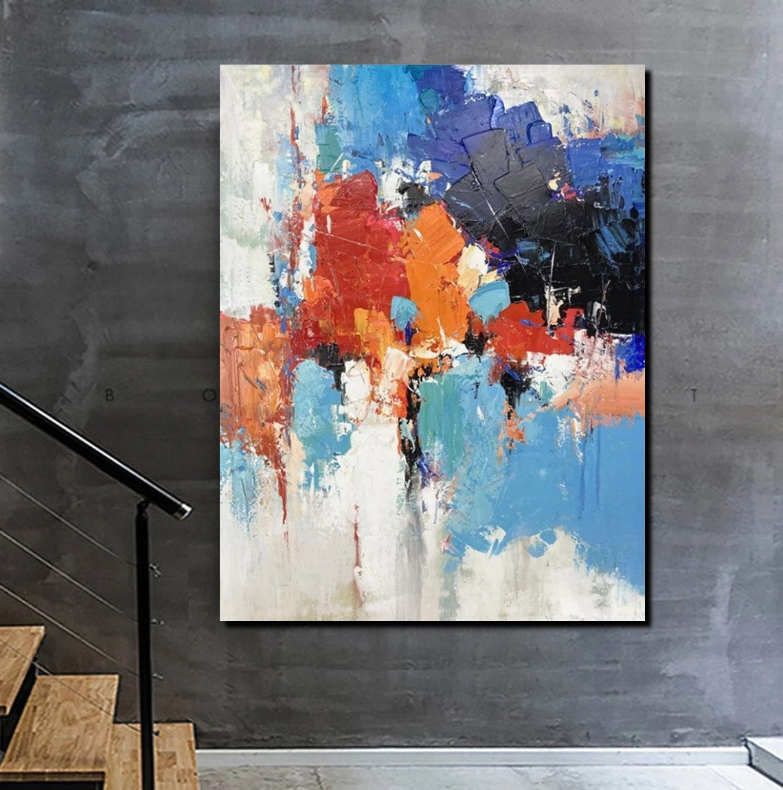 Abstract Painting, Original Wall Art Painting, Modern Canvas Painting, –  artworkcanvas