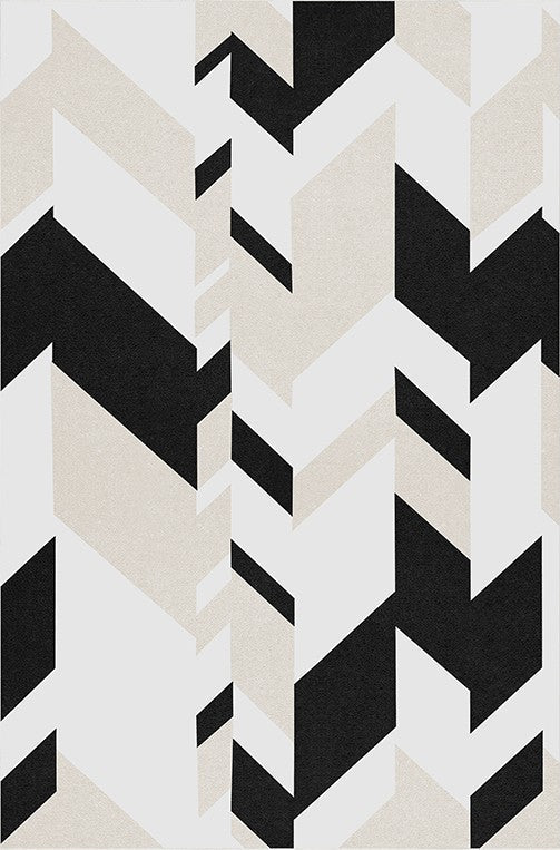 Abstract Contemporary Area Rugs for Bedroom, Large Modern Living Room Rugs, Geometric Modern Rugs for Dining Room-artworkcanvas