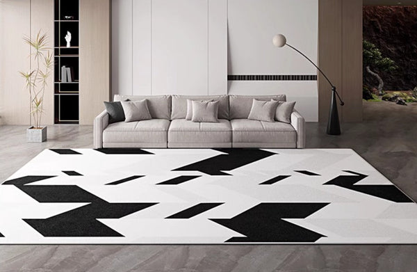 Contemporary Area Rugs for Bedroom, Living Room Modern Rugs, Modern Living Room Rug Placement Ideas-artworkcanvas