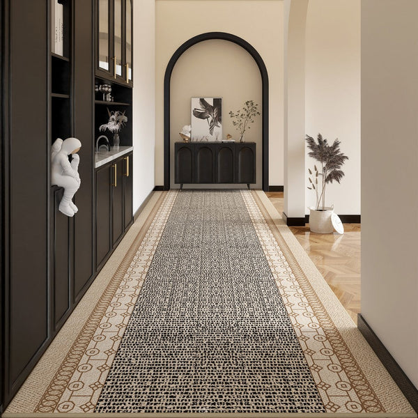 Non Slip Modern Long Hallway Runners, Extra Long Hallway Runners, Contepmorary Runner Rugs, Long Narrow Runner Rugs, Modern Entryway Runner Rug Ideas-artworkcanvas