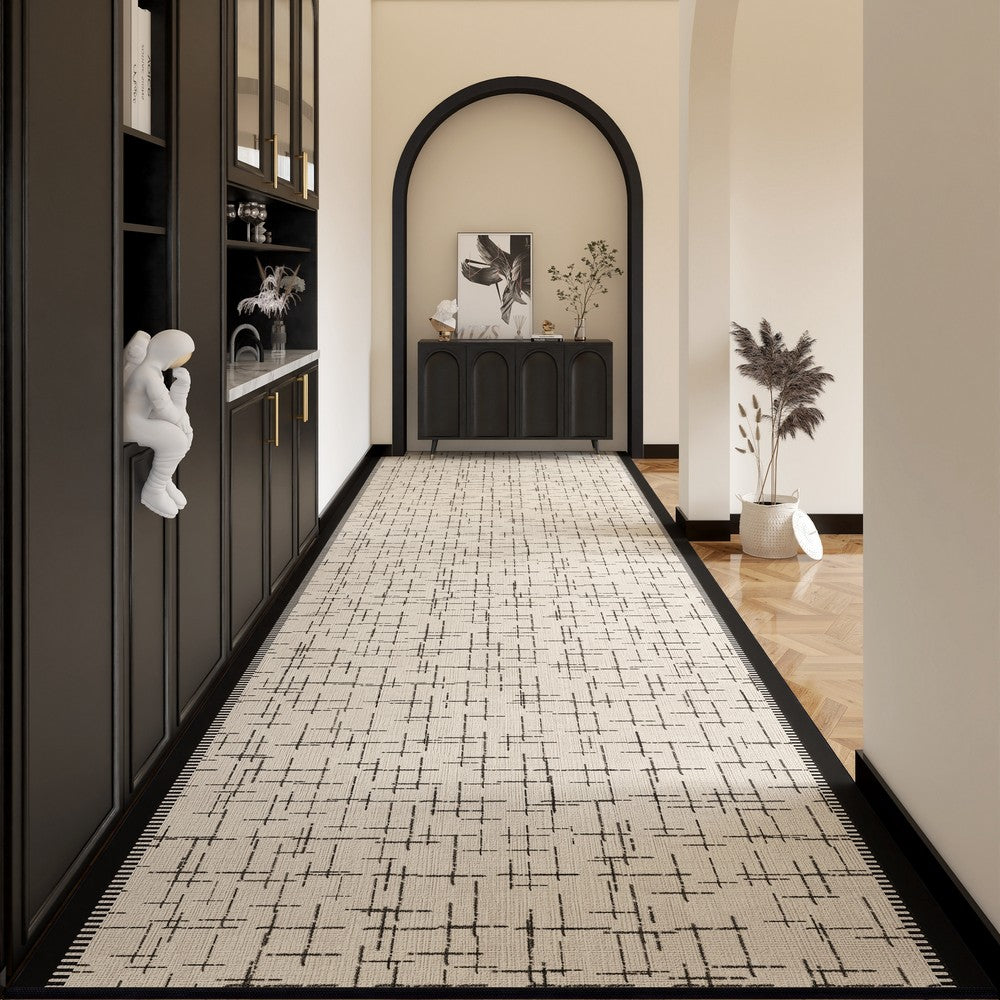 Easy Care Contemporary Modern Long Hallway Runners, Long Narrow Runner Rugs, Washable Entryway Runner Rug Ideas, Kitchen Runner Rugs, Entrance Hallway Runners-artworkcanvas