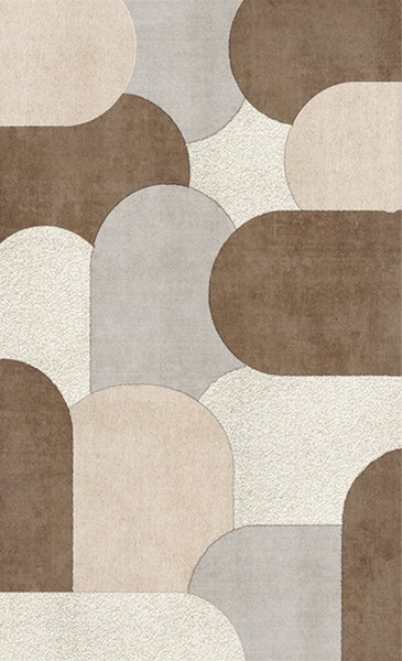 Abstract Geometric Modern Rugs, Contemporary Modern Rugs for Bedroom, Modern Rugs for Dining Room-artworkcanvas