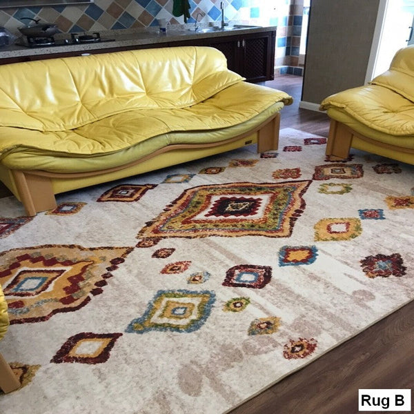 Persain Rugs for Bedroom, Morocco Area Rugs for Living Room, Traditional Colorful Persian Rugs, Vintage Area Rugs for Dining Room-artworkcanvas