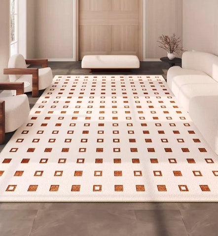 Geometric Modern Rug Placement Ideas for Living Room, Modern Rug Ideas for Bedroom, Contemporary Area Rugs for Dining Room-artworkcanvas