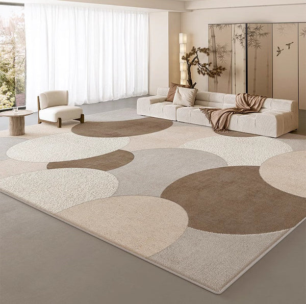 Bedroom Modern Rugs, Geometric Modern Rugs for Dining Room, Contemporary Area Rugs for Living Room-artworkcanvas