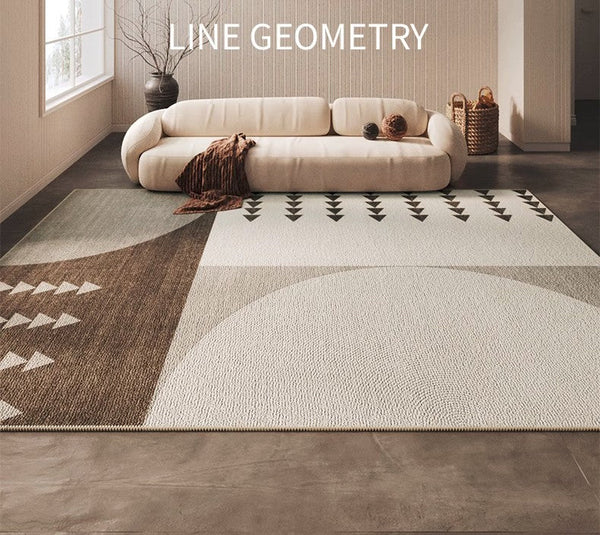 Large Geometric Modern Rus for Living Room, Modern Rug Ideas for Bedroom, Contemporary Area Rugs for Dining Room-artworkcanvas