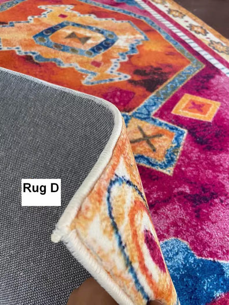 Persain Rugs for Bedroom, Morocco Area Rugs for Living Room, Traditional Colorful Persian Rugs, Vintage Area Rugs for Dining Room-artworkcanvas