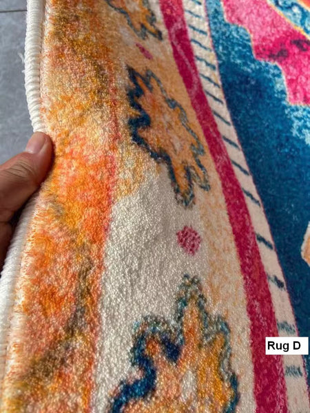 Persain Rugs for Bedroom, Morocco Area Rugs for Living Room, Traditional Colorful Persian Rugs, Vintage Area Rugs for Dining Room-artworkcanvas