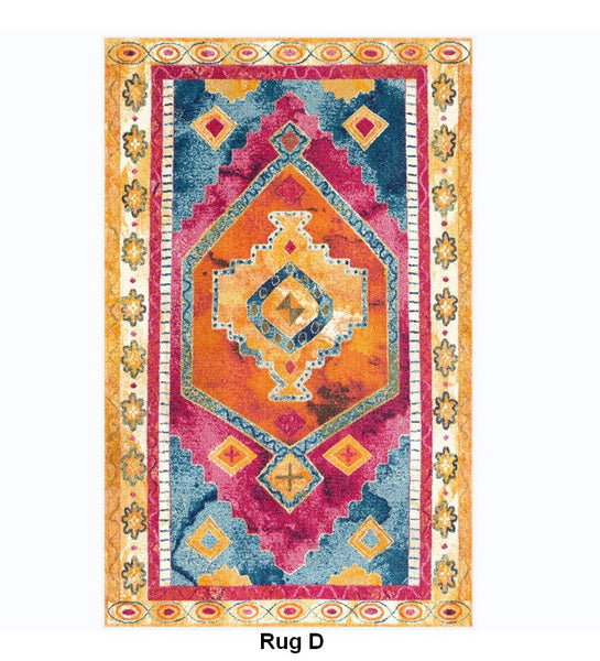 Persain Rugs for Bedroom, Morocco Area Rugs for Living Room, Traditional Colorful Persian Rugs, Vintage Area Rugs for Dining Room-artworkcanvas