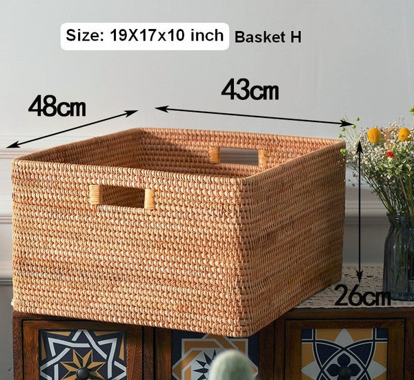 Storage Baskets for Toys, Rectangular Storage Basket for Shelves, Storage Basket with Lid, Storage Baskets for Bathroom, Storage Baskets for Clothes