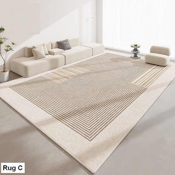 Geometric Modern Rug Placement Ideas for Dining Room, Abstract Contemporary Modern Rugs for Living Room, Extra Large Modern Rugs for Bedroom-artworkcanvas