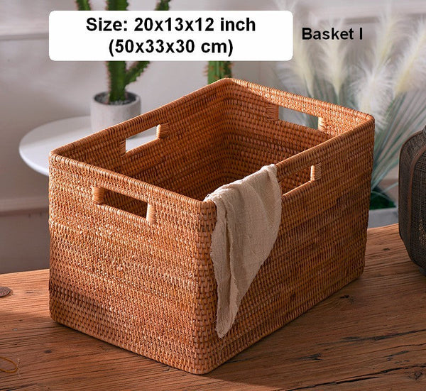 Storage Baskets for Toys, Rectangular Storage Basket for Shelves, Storage Basket with Lid, Storage Baskets for Bathroom, Storage Baskets for Clothes