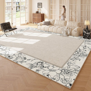 Large Modern Rugs for Bedroom, Abstract Contemporary Modern Rugs for Living Room, French Style Modern Rug Placement Ideas for Dining Room-artworkcanvas