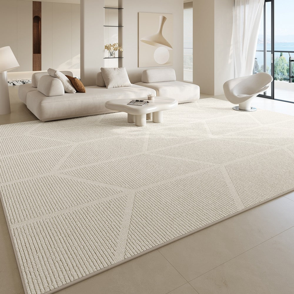 Large Geometric Floor Carpets, Abstract Modern Area Rugs under Dining Room Table, Modern Living Room Area Rugs, Bedroom Modern Rugs-artworkcanvas