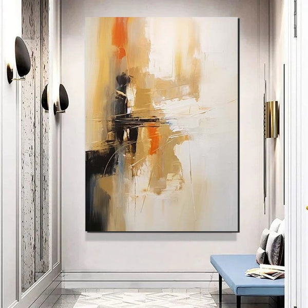 Dining Room Wall Art Paintings, Simple Modern Art, Wall Art Paintings, Buy Paintings Online, Simple Abstract Painting, Large Paintings for Bedroom-artworkcanvas