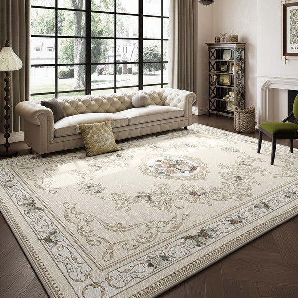 French Style Modern Rugs Next to Bed, Large Modern Rugs for Living Room, Modern Rugs under Dining Room Table, Modern Carpets for Bedroom-artworkcanvas