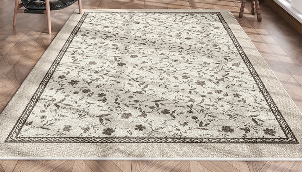 Unique Large Contemporary Floor Carpets for Living Room, Flower Pattern Modern Rugs in Bedroom, Modern Rugs for Sale, Dining Room Modern Rugs-artworkcanvas