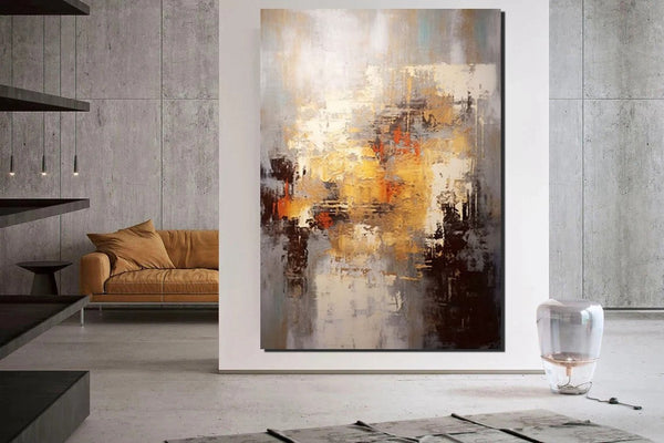 Simple Modern Art, Wall Art Paintings, Buy Paintings Online, Simple Abstract Painting, Large Paintings for Bedroom, Bedroom Wall Art Paintings-artworkcanvas