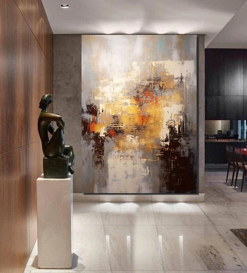 Simple Modern Art, Wall Art Paintings, Buy Paintings Online, Simple Abstract Painting, Large Paintings for Bedroom, Bedroom Wall Art Paintings-artworkcanvas