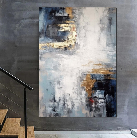 Simple Wall Art Ideas, Large Acrylic Canvas Paintings, Heavy Texture Painting, Bedroom Abstract Paintings, Modern Abstract Painting-artworkcanvas