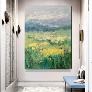 Large Acrylic Paintings for Bedroom, Abstract Landscape Painting, Bedroom Wall Art Paintings, Heavy Texture Canvas Art, Landscape Paintings for Living Room-artworkcanvas