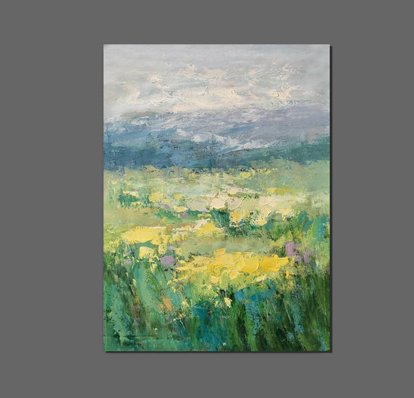 Large Acrylic Paintings for Bedroom, Abstract Landscape Painting, Bedroom Wall Art Paintings, Heavy Texture Canvas Art, Landscape Paintings for Living Room-artworkcanvas