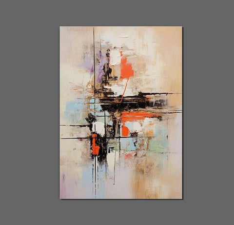 Large Acrylic Canvas Paintings, Simple Wall Art Ideas, Heavy Texture Painting, Bedroom Abstract Paintings, Modern Abstract Painting-artworkcanvas