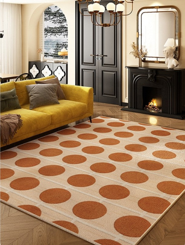 Geometric Contemporary Rugs for Dining Room, Bedroom Floor Rugs, Mid Century Modern Rug for Living Room, Modern Rugs for Living Room-artworkcanvas