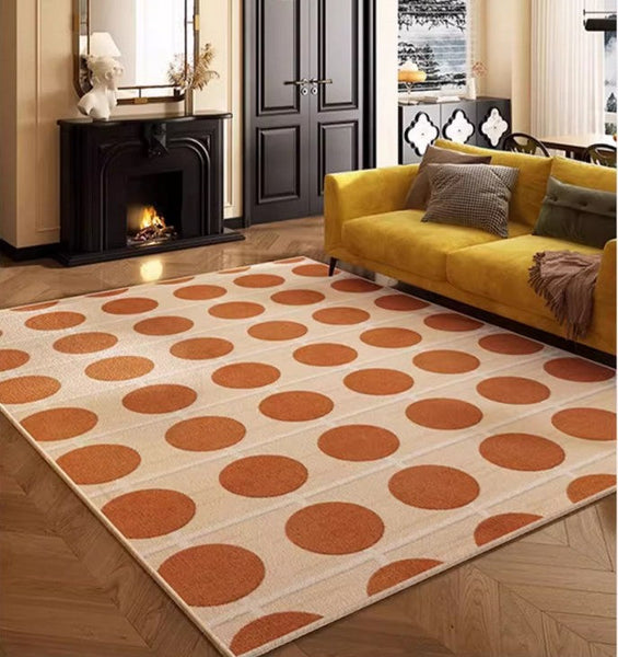 Geometric Contemporary Rugs for Dining Room, Bedroom Floor Rugs, Mid Century Modern Rug for Living Room, Modern Rugs for Living Room-artworkcanvas