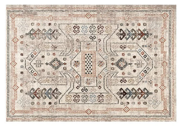 Modern Rugs for Living Room, Morocco Contemporary Rugs Next to Bed, Flower Pattern Contemporary Modern Rugs for Dining Room-artworkcanvas