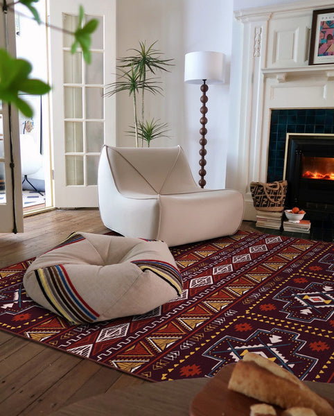 Morocco Area Rugs for Living Room, Traditional Colorful Persian Rugs for Dining Room, Traditional Persain Rugs for Bedroom-artworkcanvas