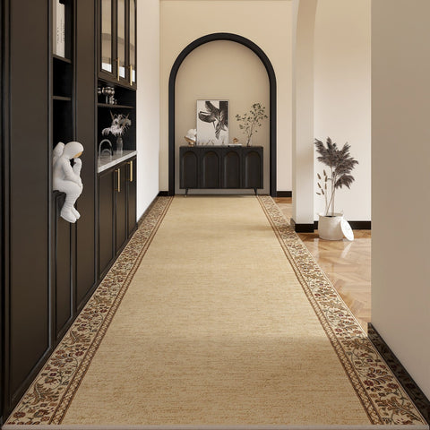 Extra Long Hallway Runners, Traditional Persian Long Narrow Runner Rugs, Non Slip Entrance Runner Rugs, Washable Entryway Runner Rug Ideas, Kitchen Runner Rugs-artworkcanvas