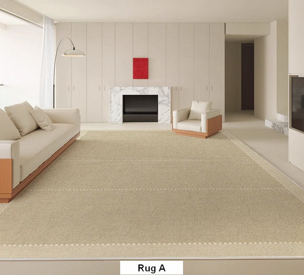 Bedroom Contemporary Soft Rugs, Rectangular Modern Rugs under Sofa, Large Modern Rugs in Living Room, Modern Rugs for Office, Dining Room Floor Carpets-artworkcanvas