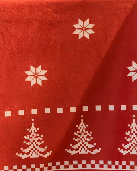 Extra Large Modern Rectangular Tablecloth for Dining Room Table, Christmas Edelweiss Table Covers, Square Tablecloth for Kitchen, Large Tablecloth for Round Table-artworkcanvas