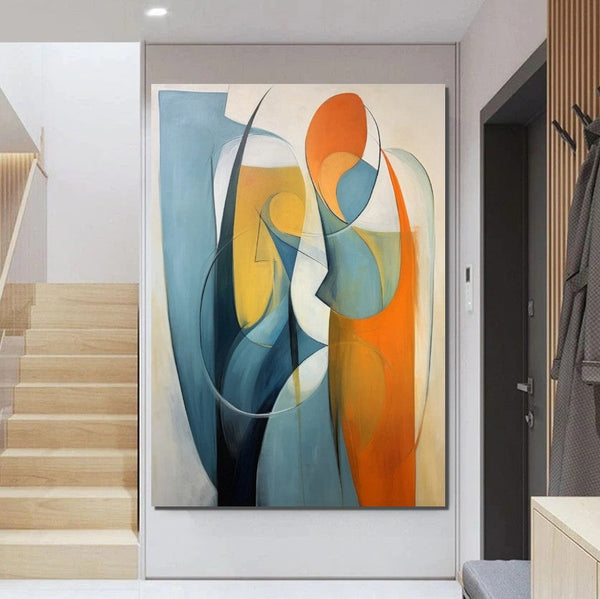 Acrylic Abstract Paintings, Buy Abstract Painting Online, Simple Modern Art, Bedroom Wall Art Paintings, Large Painting on Canvas-artworkcanvas