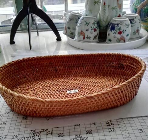 Indonesia Woven Storage Basket, Small Rattan Storage Basket, Kitchen Storage Basket, Storagey Basket for Pantry-artworkcanvas