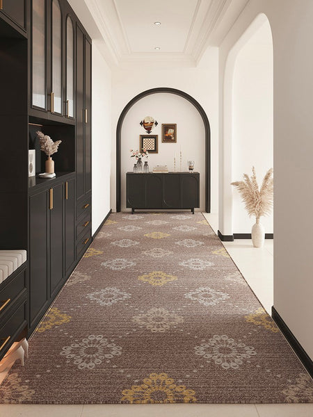 Entrance Hallway Runners, Modern Long Hallway Runners, Extra Long Narrow Runner Rugs, Washable Kitchen Runner Rugs, Easy Care Contemporary Entryway Runner Rug Ideas-artworkcanvas