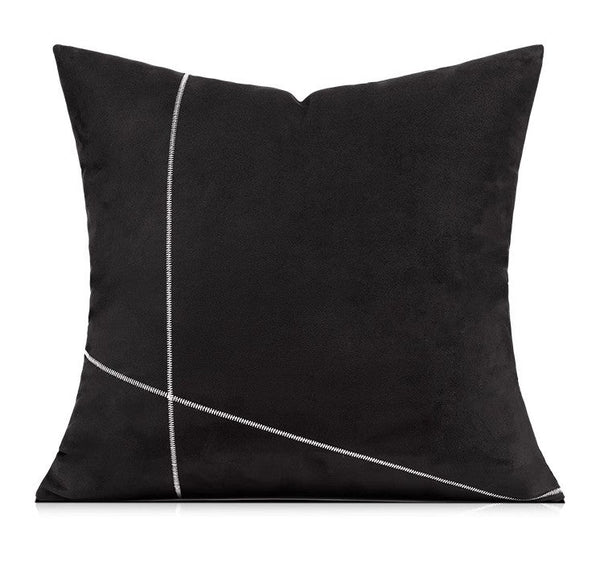 Abstract Decorative Throw Pillows for Living Room, Black Modern Pillows for Couch, Large Modern Sofa Pillow Cases, Decorative Pillow Covers-artworkcanvas