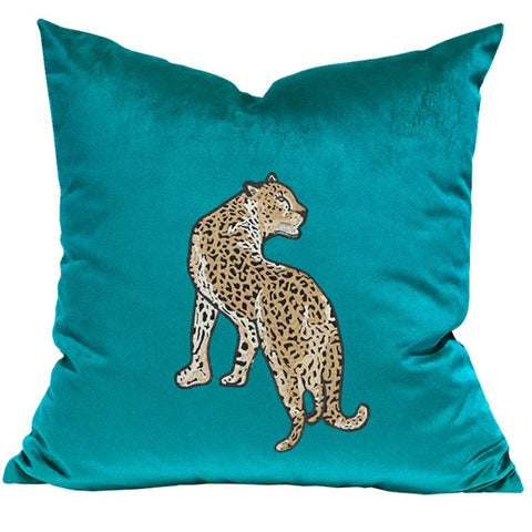 Decorative Pillows for Living Room, Modern Sofa Pillows, Cheetah Decorative Throw Pillows, Contemporary Throw Pillows-artworkcanvas