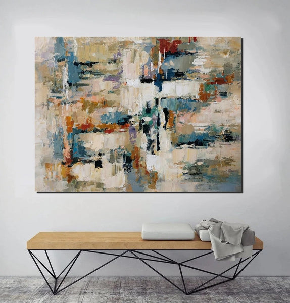 Extra Large Paintings, Acrylic Abstract Art, Modern Abstract Acrylic Painting, Living Room Wall Painting, Large Paintings for Living Room-artworkcanvas