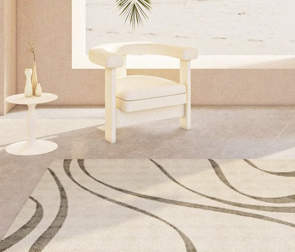 Modern Hallway Runner Rugs, Dining Room Modern Rug Ideas, Large Modern Rugs for Living Room, Contemporary Rugs Next to Bed, Modern Runner Rugs for Entryway-artworkcanvas