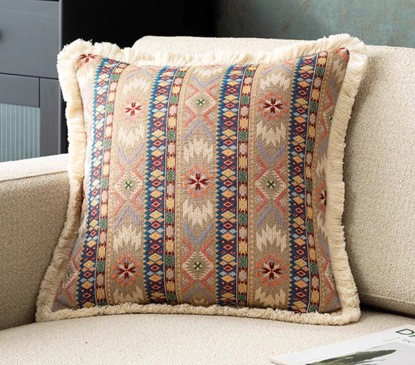 Oversized Decorative Throw Pillows, Bohemian Decorative Sofa Pillows for Living Room, Extra Large Modern Geometric Pillows, Oriental Throw Pillow for Couch-artworkcanvas