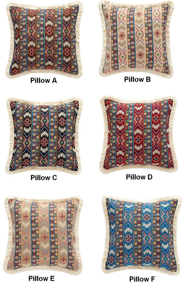 Bohemian Decorative Sofa Pillows for Living Room, Oriental Throw Pillow for Couch, Modern Geometric Decorative Throw Pillows for Bedroom-artworkcanvas