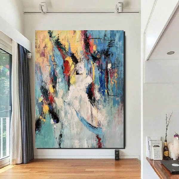 Palette Knife Paintings, Acrylic Paintings on Canvas, Large Paintings Behind Sofa, Abstract Painting for Living Room, Bedroom Modern Wall Art Paintings-artworkcanvas