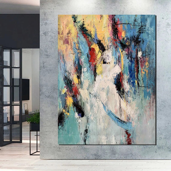 Palette Knife Paintings, Acrylic Paintings on Canvas, Large Paintings Behind Sofa, Abstract Painting for Living Room, Bedroom Modern Wall Art Paintings-artworkcanvas