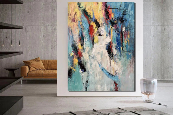 Palette Knife Paintings, Acrylic Paintings on Canvas, Large Paintings Behind Sofa, Abstract Painting for Living Room, Bedroom Modern Wall Art Paintings-artworkcanvas