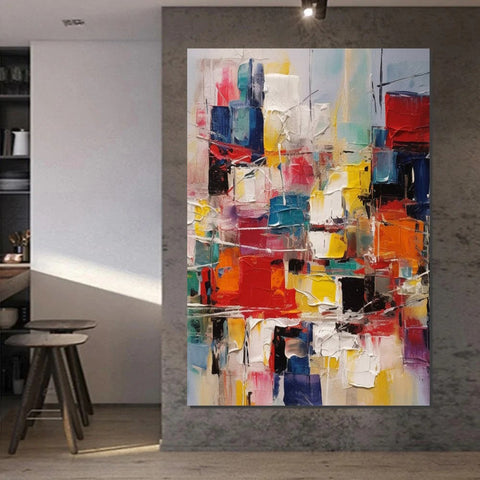 Hand Painted Canvas Art, Palette Knife Paintings, Modern Paintings for Living Room, Simple Painting Ideas for Bedroom-artworkcanvas